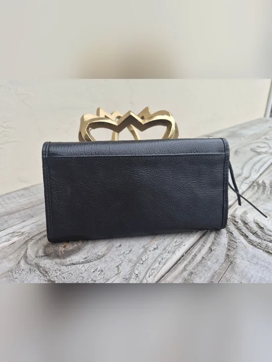 Harley-Davidson Black Leather Bag with Matching Studded Wallet - Picture 14 of 16